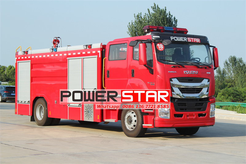 Isuzu water fire truck