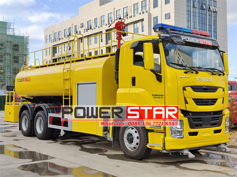Isuzu 380HP water spraying fire truck