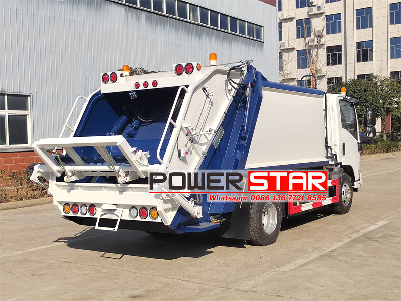 Isuzu EVM600 4x2 electric truck rear loader