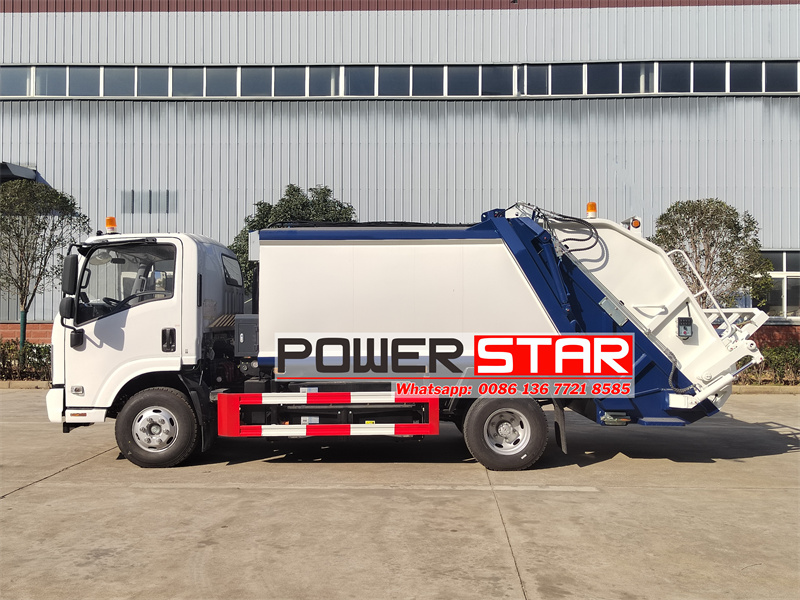 Isuzu EV 4x2 electricity light waste compactor truck