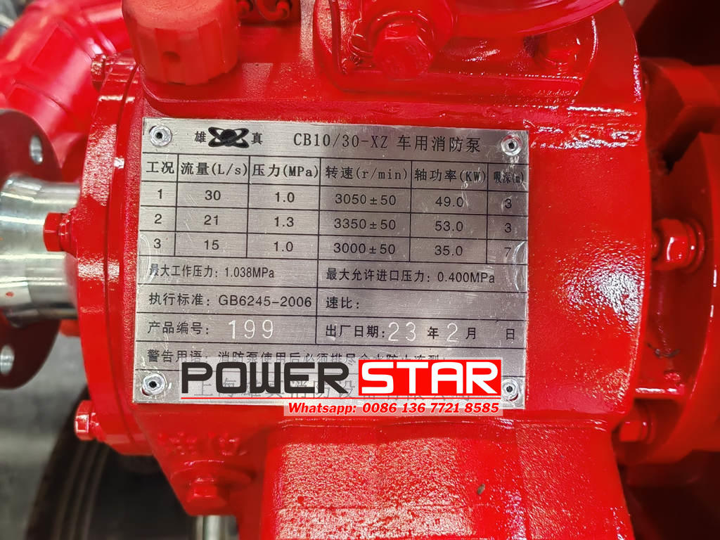 CB10/30 fire pump for ISUZU fire engine