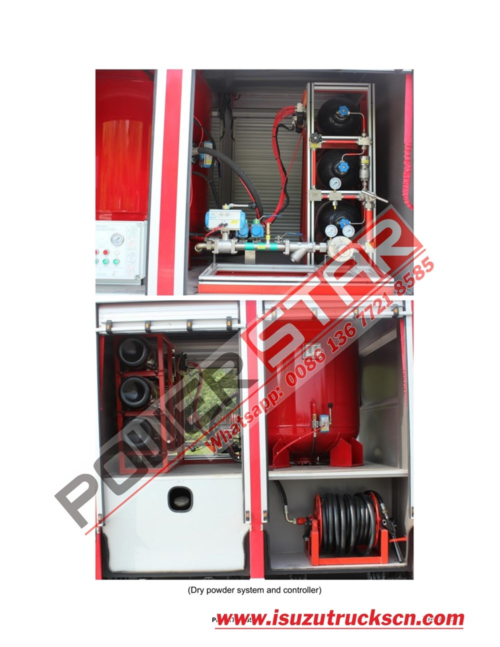 POWERSTAR  TRUCKS ISUZU FVR Water & Foam & Powder Fire Truck Manual