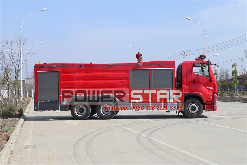 isuzu powder fire fighting truck
