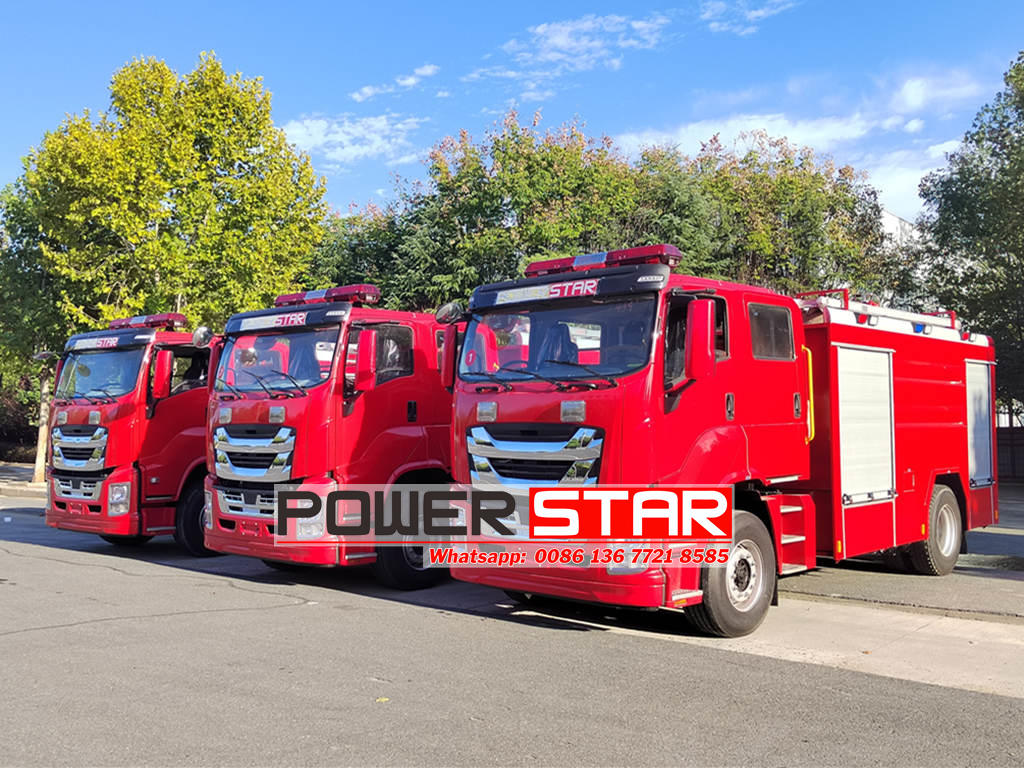 Custom ISUZU GIGA fire pumper trucks