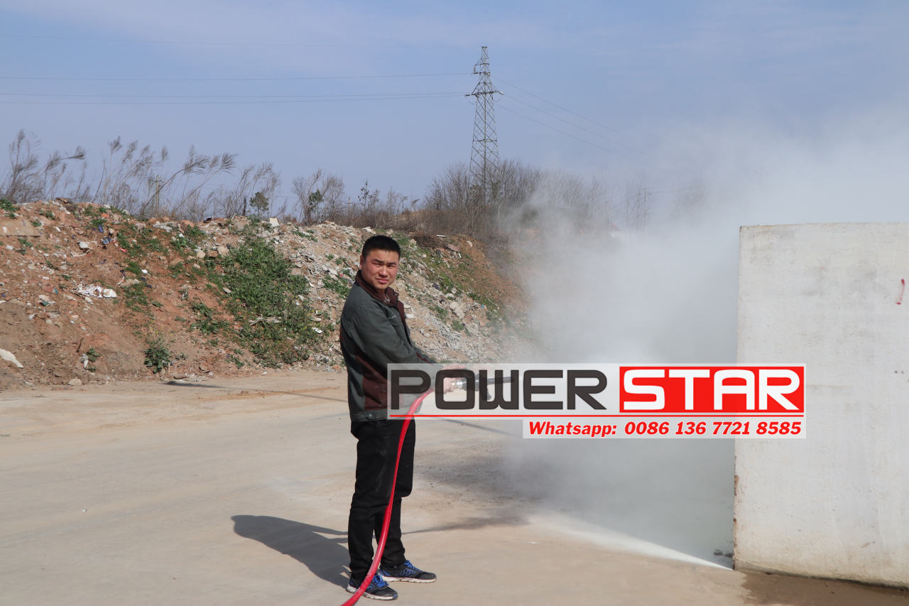 How to test dry powder system of Isuzu dry poweder fire trucks?