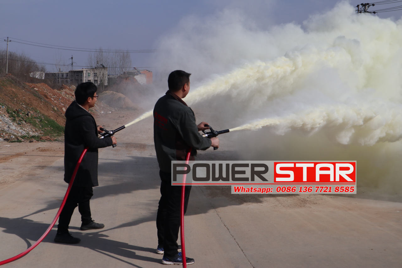 How to test dry powder system of Isuzu dry poweder fire trucks?