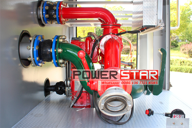 Isuzu fire pump truck