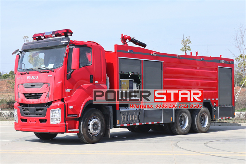 Isuzu fire pump truck