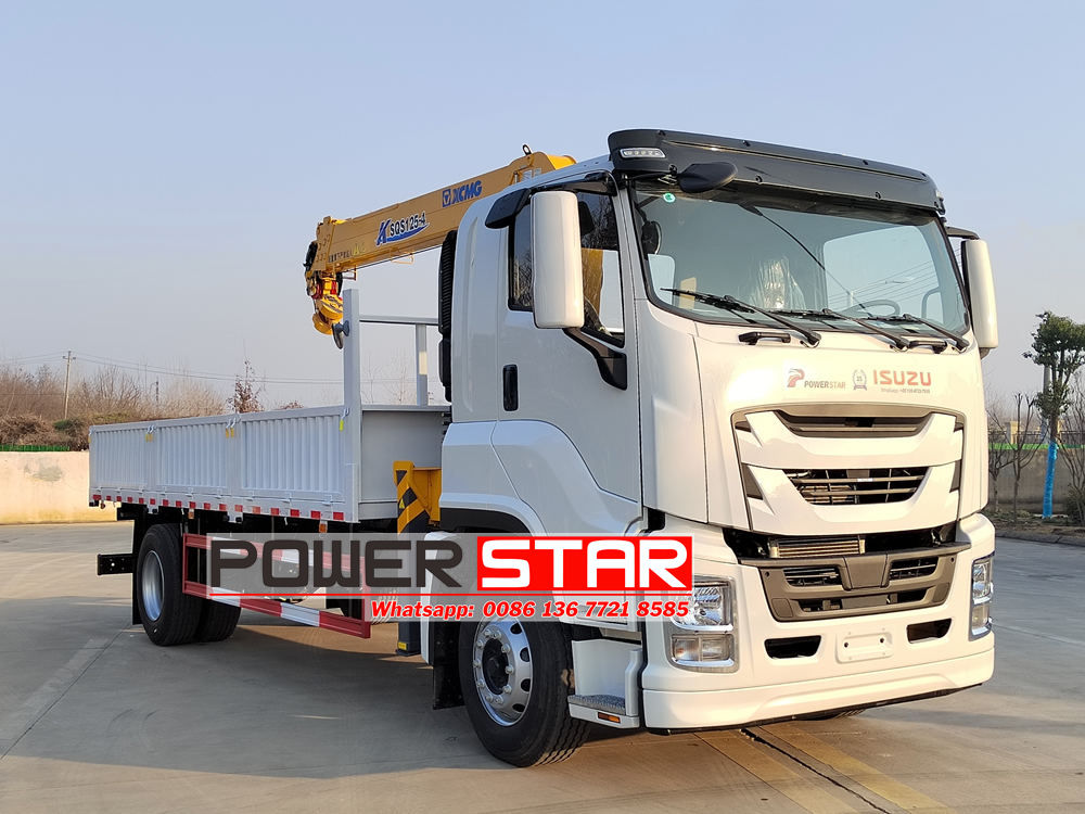 Isuzu telescopic crane truck