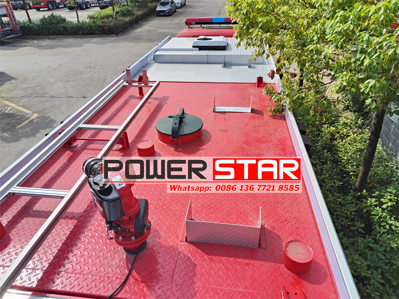 Man fire truck top view