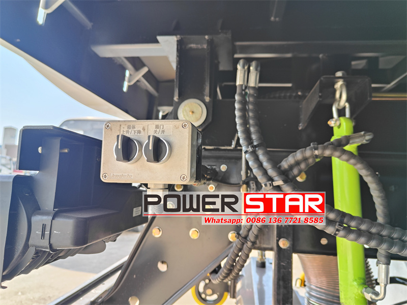 Operating knob at the rear of the box: