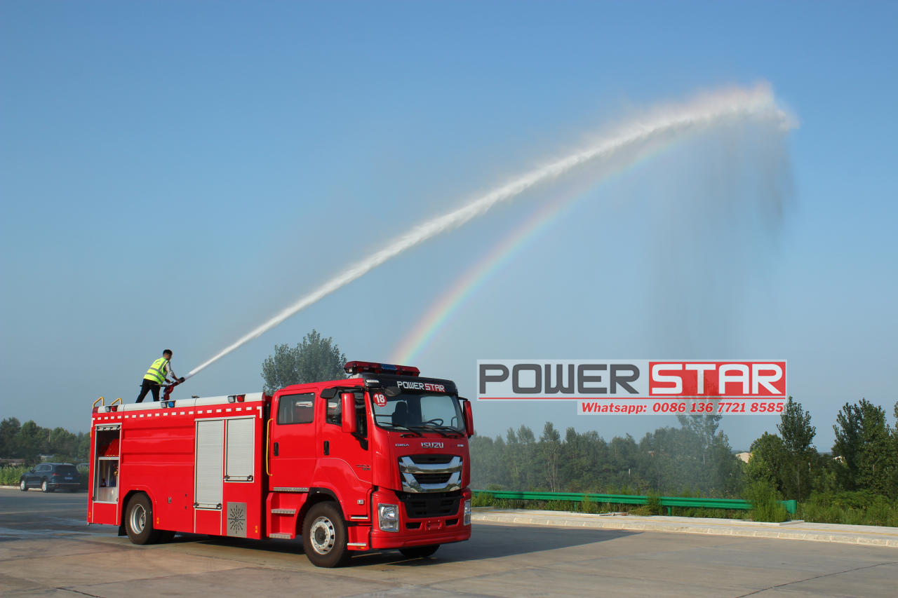 Isuzu giga foam fire truck manufacturer factory