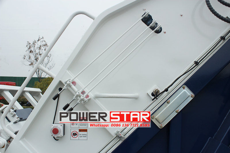 Isuzu garbage rear loader truck