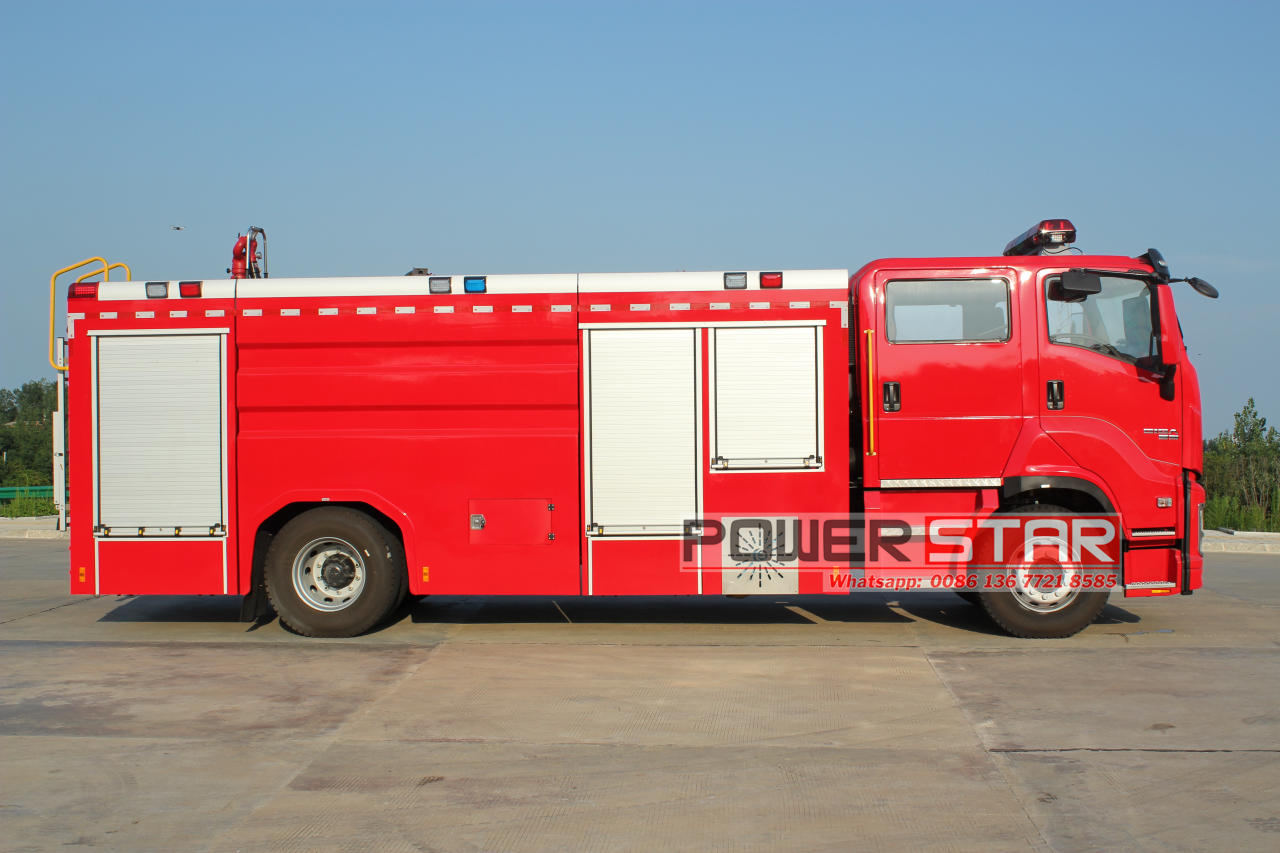 Isuzu giga foam fire truck manufacturer factory