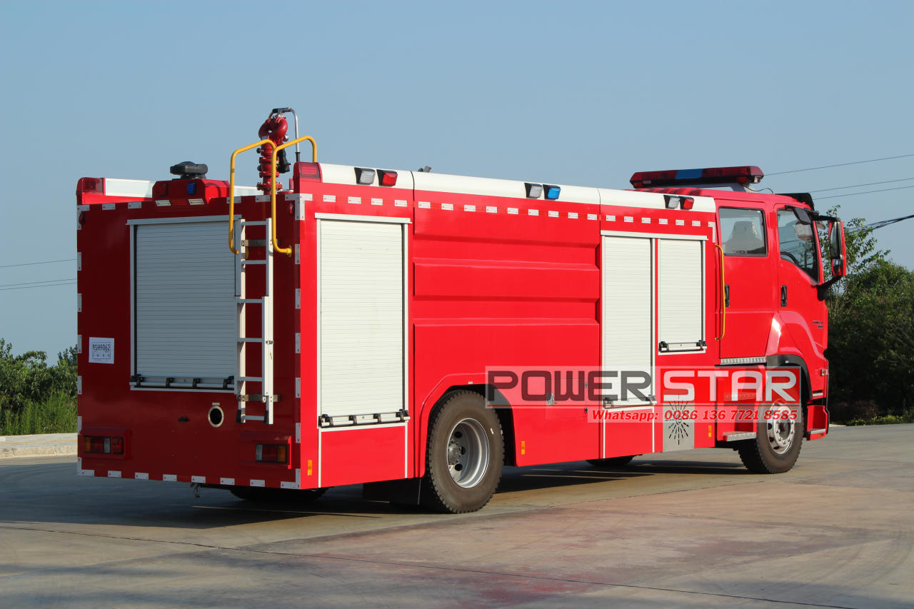 Isuzu giga foam fire truck manufacturer factory