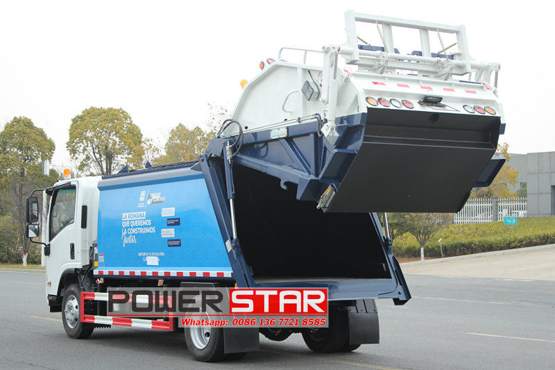 Isuzu garbage compactor truck
