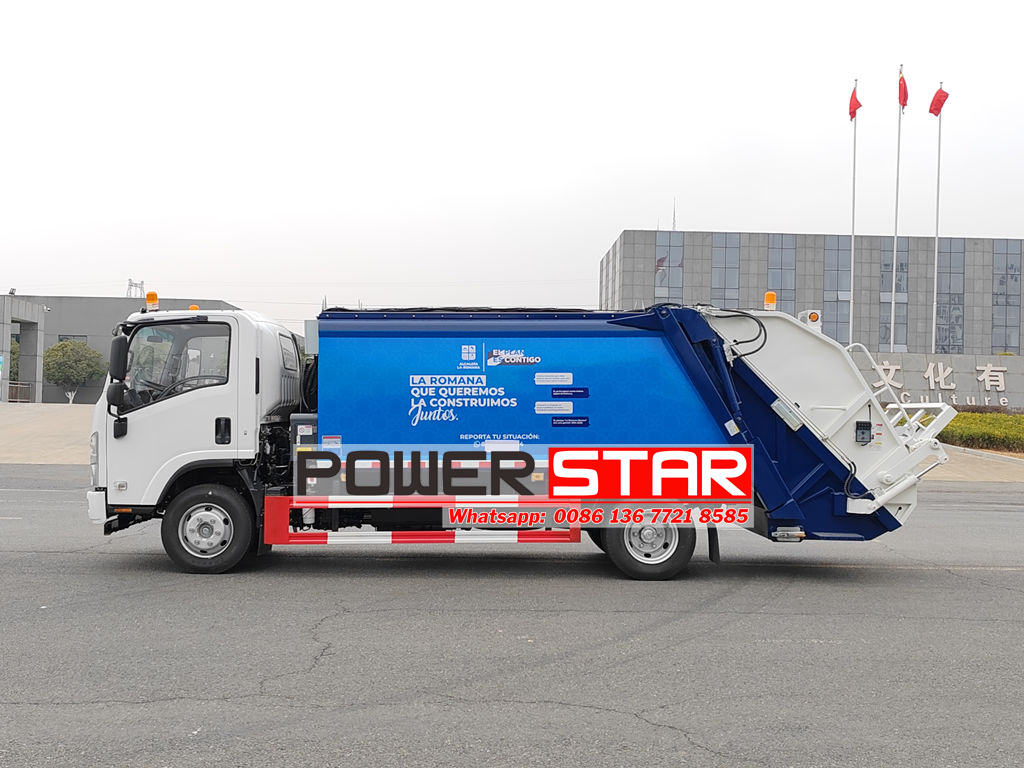 ISUZU 8CBM refuse compactor truck price