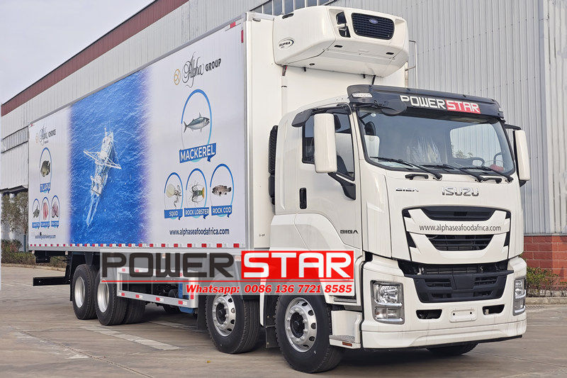 Isuzu GIGA 8x4 refrigerated truck 