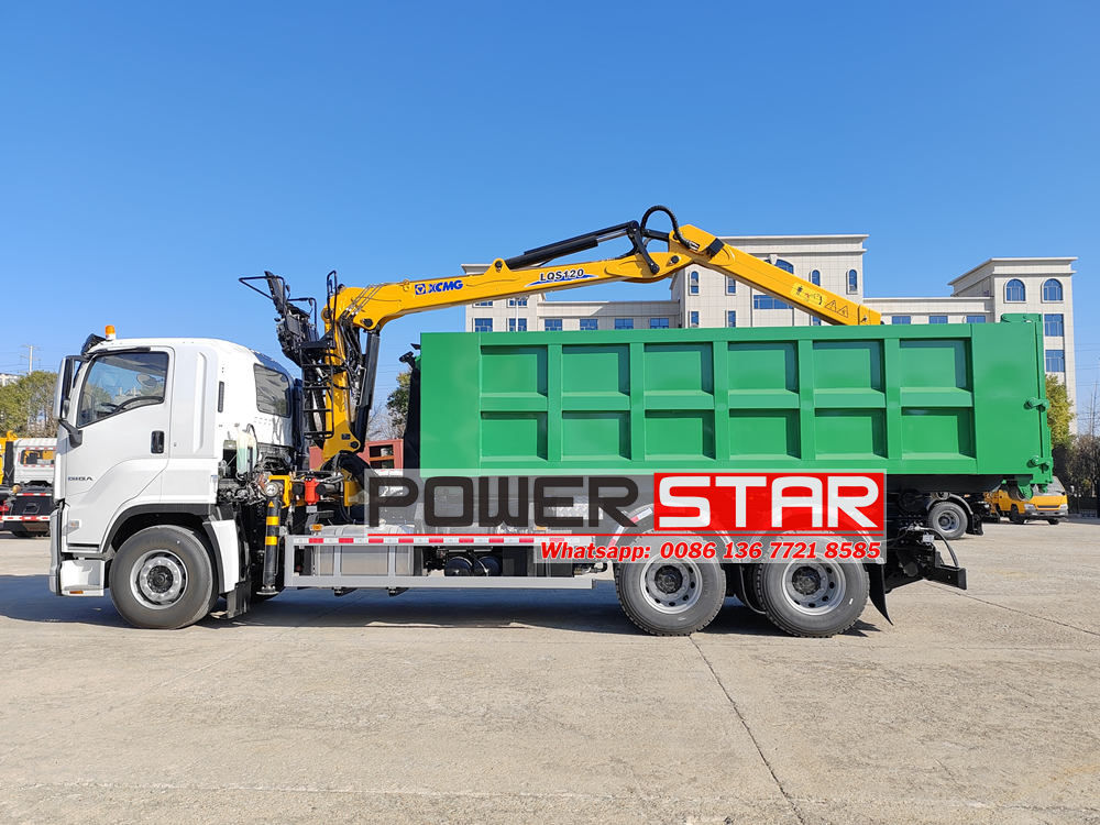Isuzu&nbsp;heavy&nbsp;duty&nbsp;hook&nbsp;lift&nbsp;truck&nbsp;with&nbsp;container