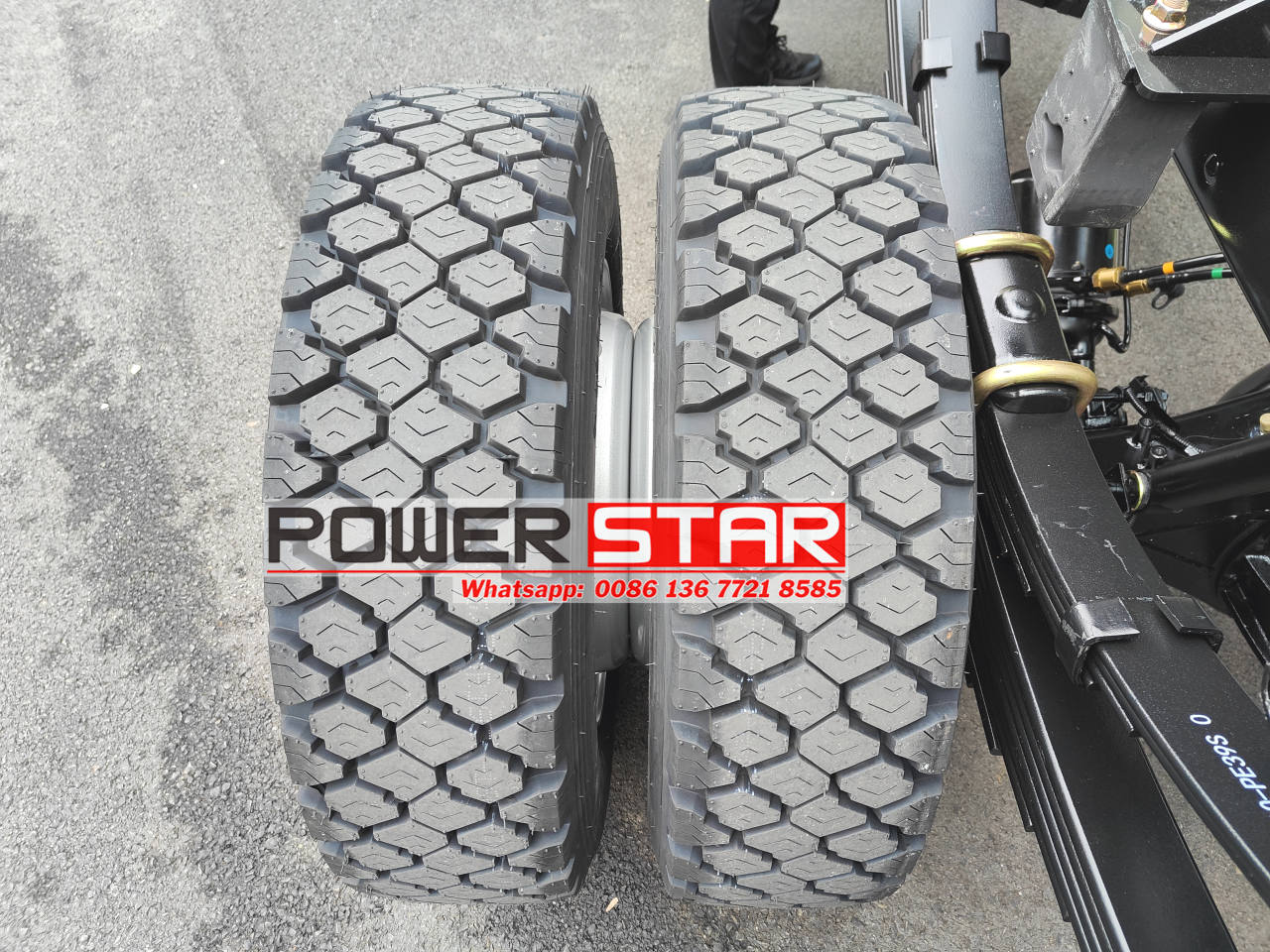 Isuzu off road chassis cab with terrain tires
