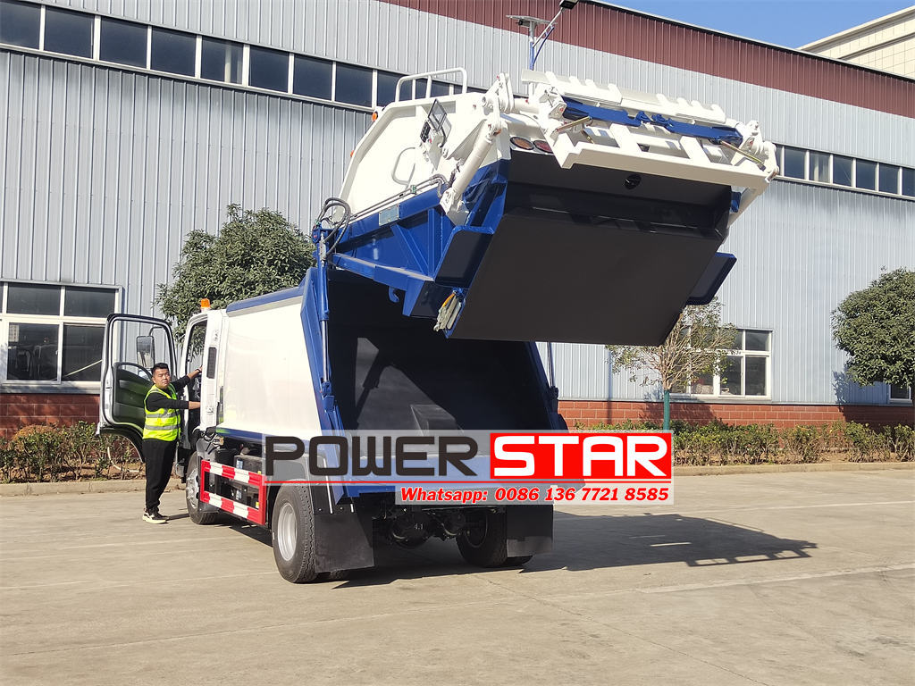 ISUZU electric refuse compactor truck price