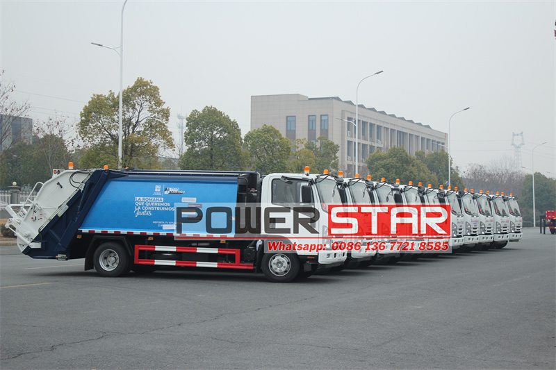 isuzu trash truck rear loader