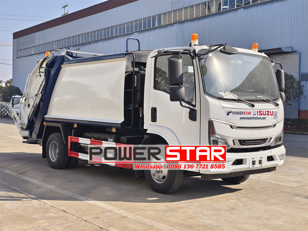 Electric refuse compactor truck ISUZU