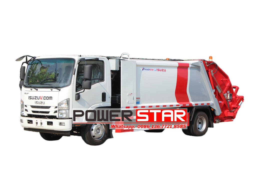 ISUZU NPR 10 yard garbage compactor
