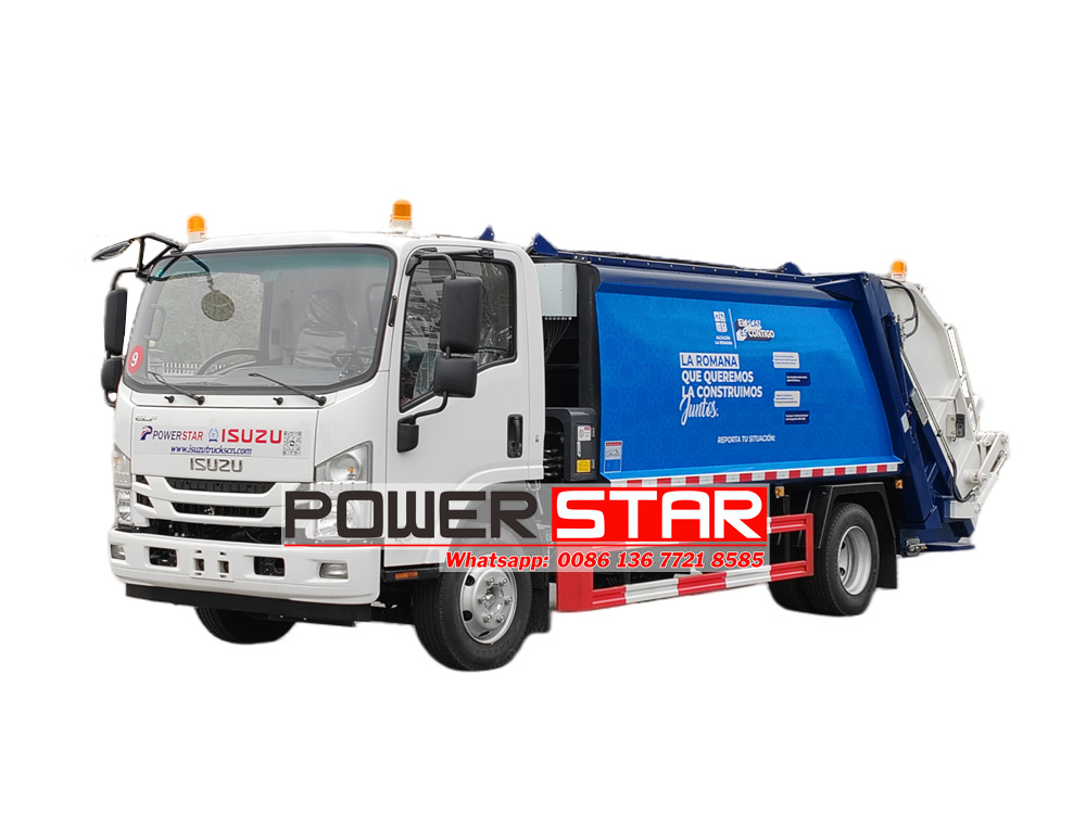 Isuzu 10 yard rear lift garbage truck 