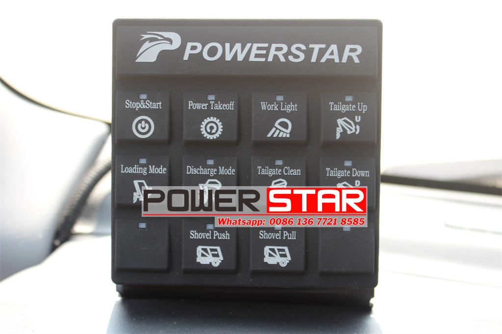 ISUZU NPR 10 yard rear loader compactor truck