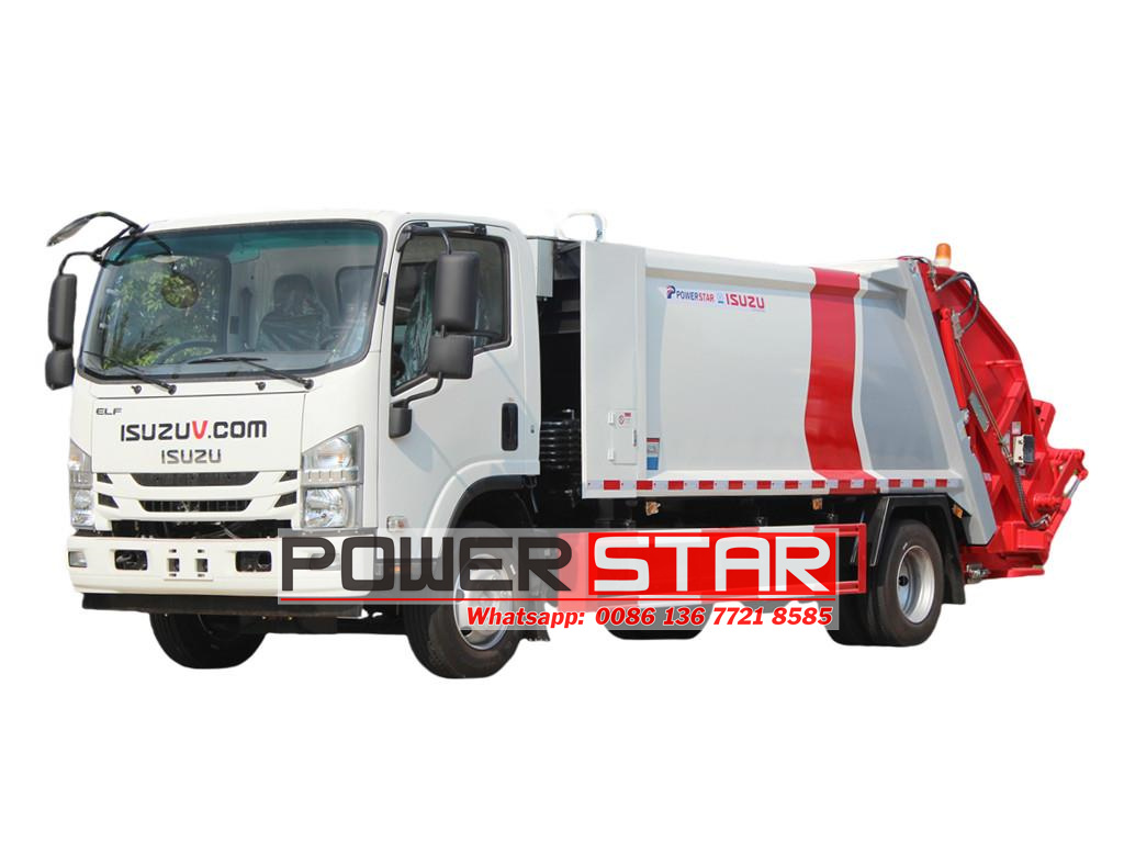 2025 Year 8cbm Isuzu Solid Refuse Compactor Truck