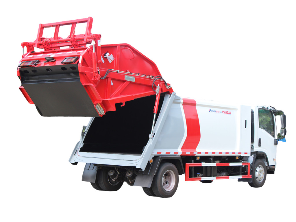 ISUZU new NPR rear loader garbage truck drawing