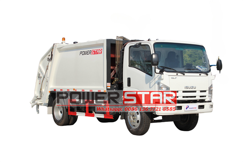 Isuzu 10 cbm truck mounted garbage compactor
