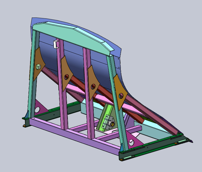 rubbish compactor truck push plate