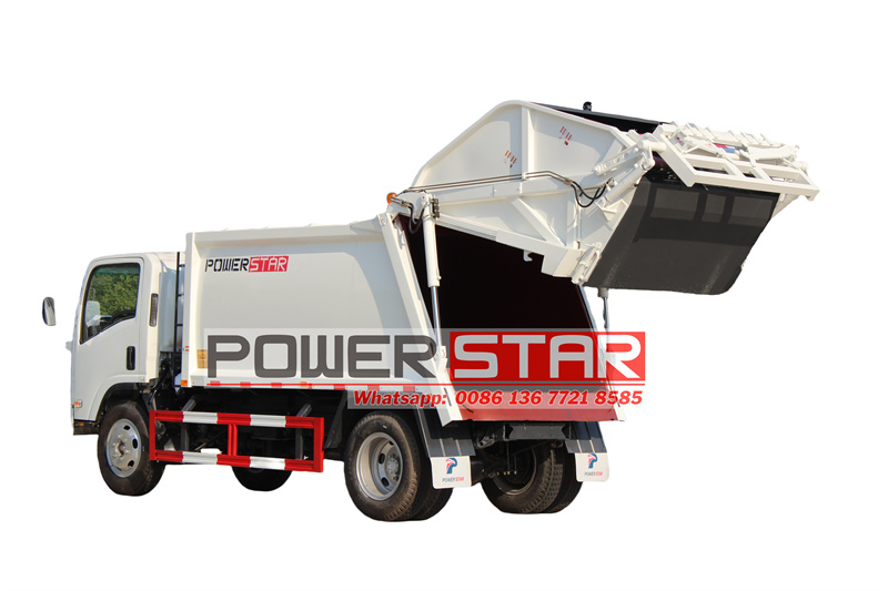 isuzu trash truck rear loader
