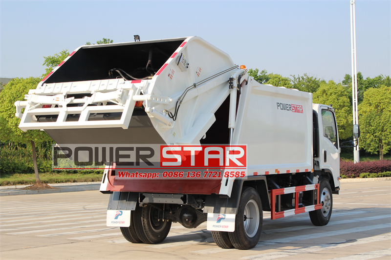 isuzu 10 cbm truck mounted garbage compactor