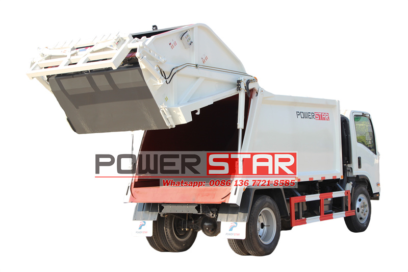 ISUZU NPR rear loading garbage trucks