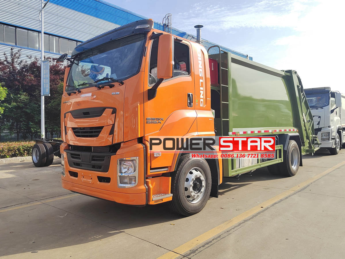 6HK1-TCG61 GIGA FVR heavy rear loader 16 CBM ISUZU