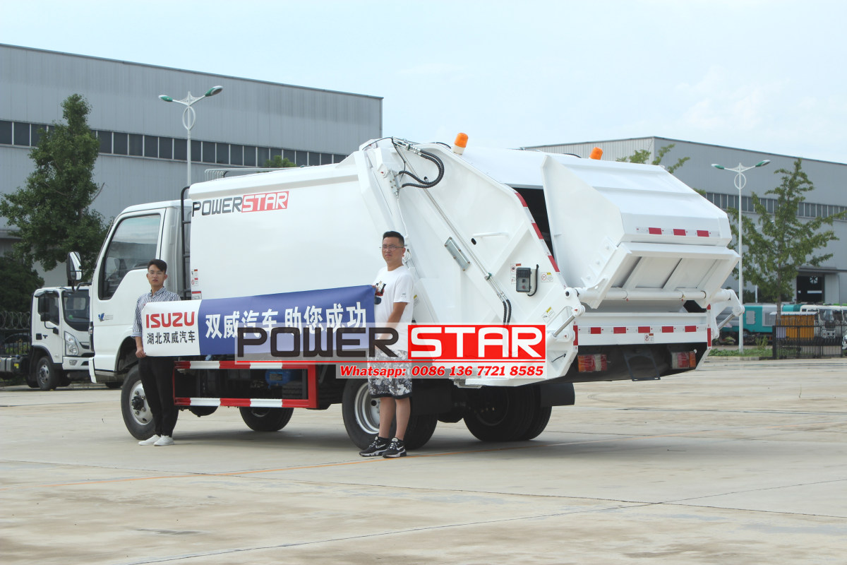 2025 New waste compaction truck Isuzu Operation modes