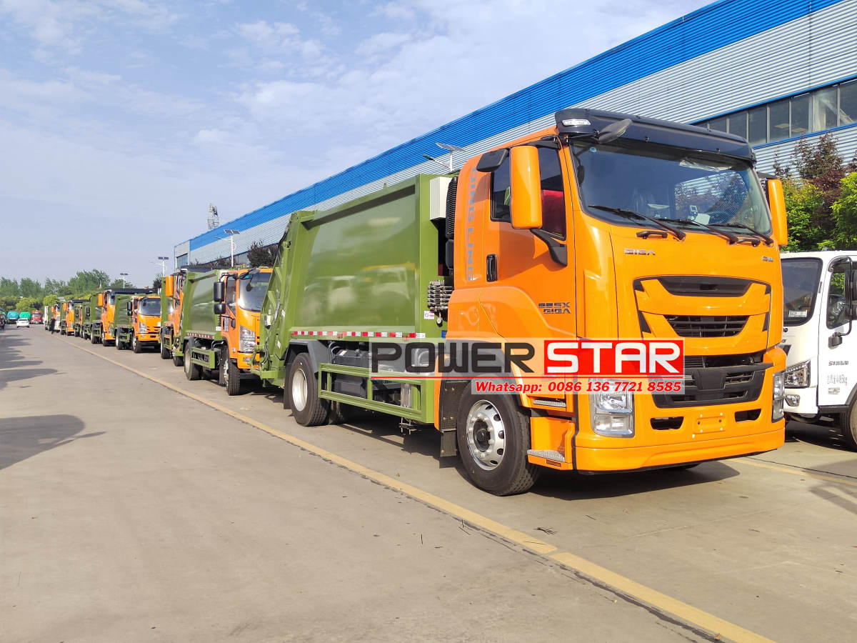 6HK1-TCG61 GIGA FVR heavy rear loader 16 CBM ISUZU