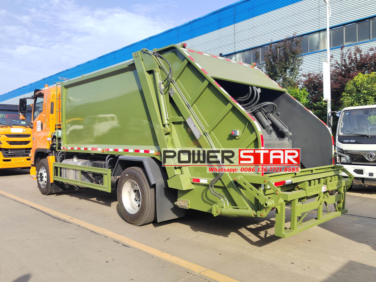 16CBM waste compactor vehicle Isuzu Giga