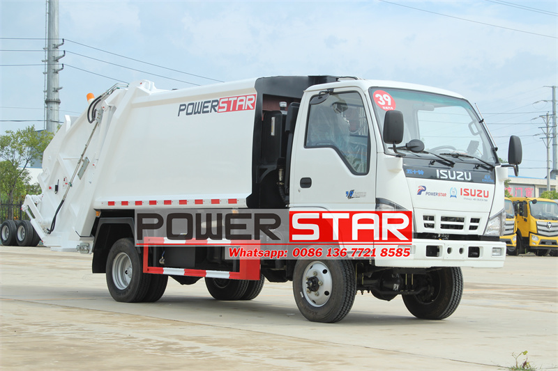Isuzu refuse compactor truck for sale