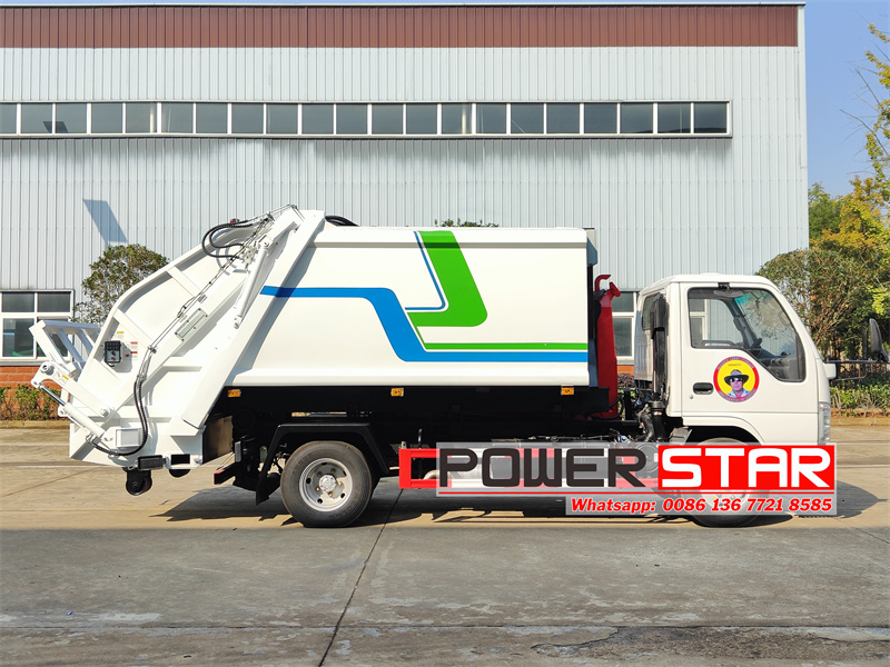Isuzu NKR rear loader hook lift truck