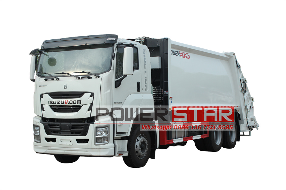 isuzu 20 cbm rear end loader truck