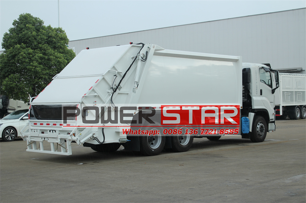 isuzu 20 cbm rear end loader truck