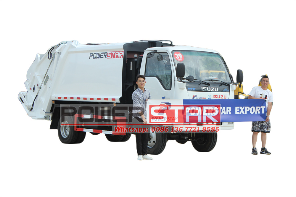 Isuzu 4x4 drive rear loader truck