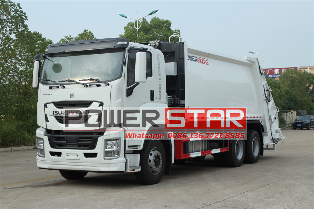 isuzu 20 cbm rear end loader truck