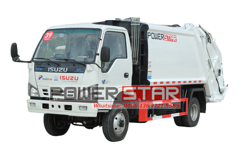 Isuzu 4x4 drive rear loader truck