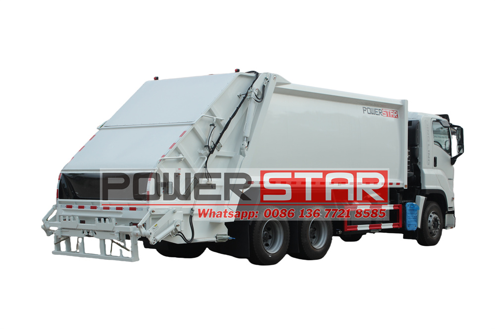 isuzu 20 cbm rear loader truck