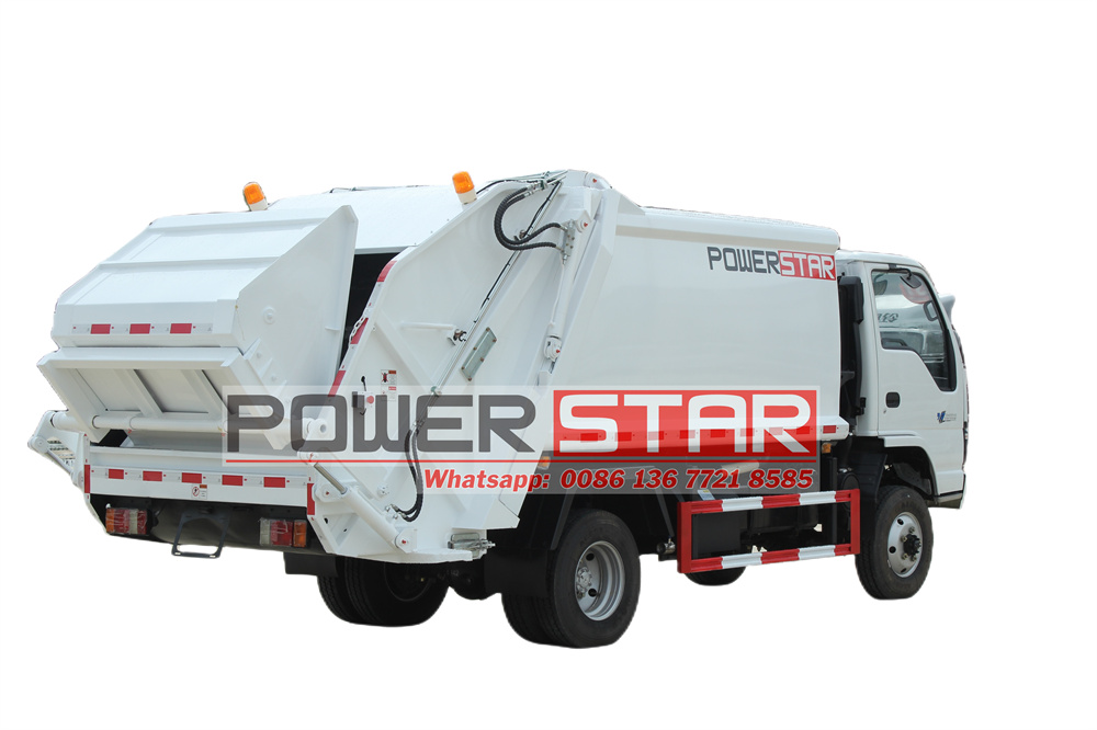 Isuzu 4x4 drive rear loader truck